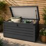 Metal Garden Storage Box 360L Waterproof Lockable Outdoor Storage Chest Image 2