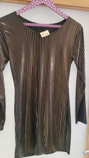 Brand New Black and Gold metallic effect dress