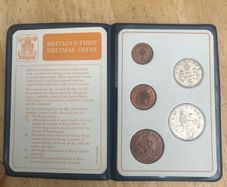Britain's First Decimal Coins Set