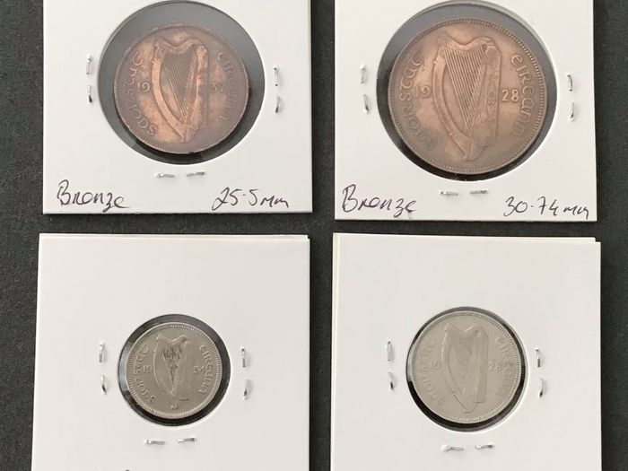 Ireland 1928 - 1937 x Four Coins