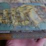 Vintage Chad Valley Tin Plate Endeavour Book Shaped Money Cash Box Bank Image 2