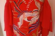 ASOS off shoulder red embroidered top size UK8 EU36 Perfect condition Postage included