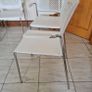 7 x white canteen/cafe chairs Image 6