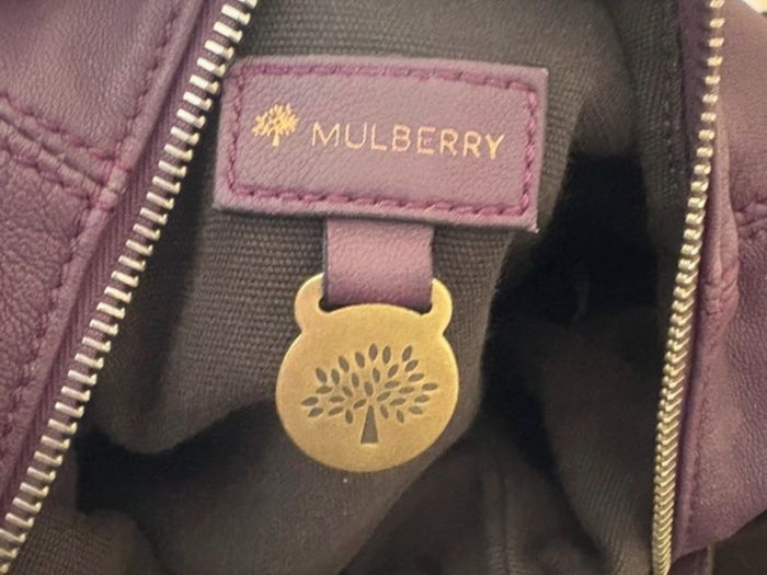 Mulberry Tassle Hobo bag in rich plum