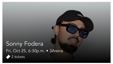 Sonny Fodera Tickets x2