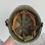 US WW2 McCord 1942 Fixed bale rear seam M1 helmet with Vietnam P64 liner Image 7