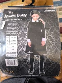 The Addams Family Wednesday Costume Age Twelve to Fourteen Years