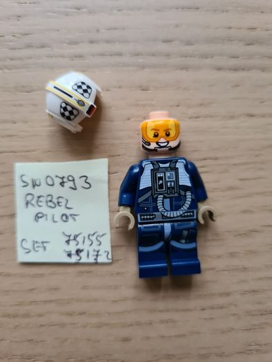 lego sw0793 rebel pilot U-wing, set star wars 75155, 75172