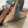 New Wide Fit Denim Wedge Sandals Image 4
