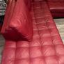 Natuzzi Red Leather Sofa Image 2