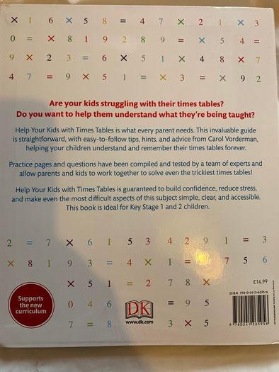 Carol Vorderman Times Tables Book