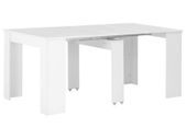 Extendable Dining Table High Gloss White 175x90x75 cm