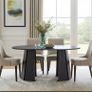 Sterling Extendable Dining Table Black up to 180 Image 4