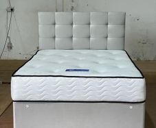 Brand New Stylish Double Divan Beds Instock.. Multiple Headboard Designs And Tufted Memory Foam Mattresses Available