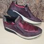 womens BUGATTI trainers metallic snakeskin purple pink zip up Size UK 5 EU 38 Image 2