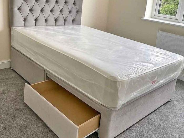 New double bed with memory foam mattress for sale - Best price Guaranteed - Free shipping Nationwide