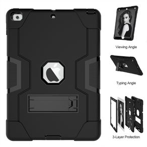 For Apple iPad 11th Gen 11" 2025 Hard Case Survivor With Stand Black