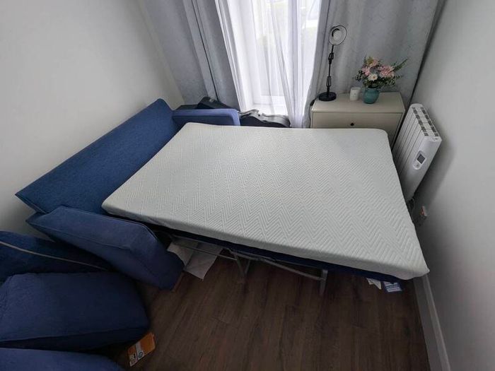 Blue 2 seater Sofa Bed