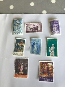 8 Irish stamps - Religious theme