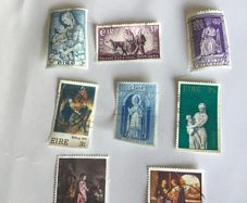8 Irish stamps - Religious theme