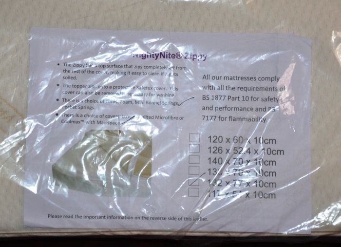 Cot Mattress New Sealed
