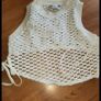 Bershka White Crochet Top Image 2