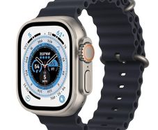 Apple Watch Ultra Cellular 49mm Natural Titanium with Midnight Ocean Band - Grade A with Box and Accessory