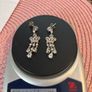 silver  earrings with stones Image 3