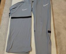 Nike Academy Dri-FIT Tracksuit Set - Smoke Grey/Black - Mens Medium (Excellent Condition)