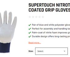 Supertouch Gloves Nitrotouch Foam Falm-coated XL