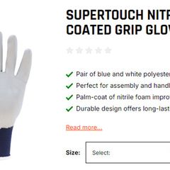 Supertouch Gloves Nitrotouch Foam Falm-coated XL