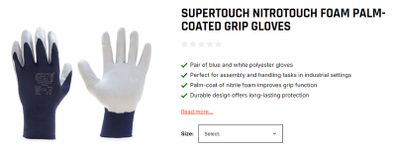 Supertouch Gloves Nitrotouch Foam Falm-coated XL