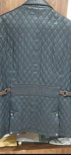 Mens quilted leather jacket