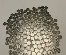 Belgian 1 Franc Coins. Bundle. 1990s. Around 150 in total