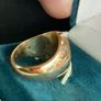 RARE McDonald's 14k Gold Signet Ring with Real Diamond Image 5