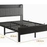 Double Bed Frames with Storage Headboard Image 9