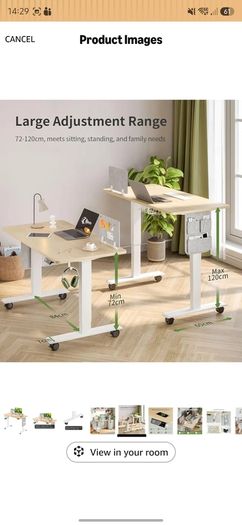 Electric Standing Desk - 100 x 60 cm