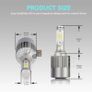 2pcs H15 LED Hi/Lo Car Headlight Bulbs HID 12V 6000K Light Bulbs White Image 4