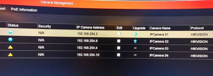 Hikvision CCTV NVR + 2 PoE FullHD Cameras