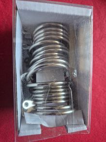 22 Chrome/Silver Curtain Pole Rings Brand New