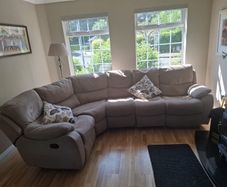 L-Shaped Sectional Sofa with 2 Recliners