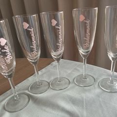 Bridal party champagne flutes