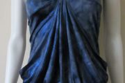 "Evita" navy blue shimmering  top