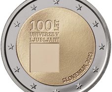 Slovenia 2 Euro Commemorative Coin 2019 - 100th Anniversary of the University of Ljubljana . UNCIRCULATED.