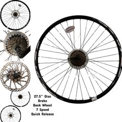 Brand new back wheel 27.5 MTB Mountain bike back Disc Wheel Quick release Shimano Cassette