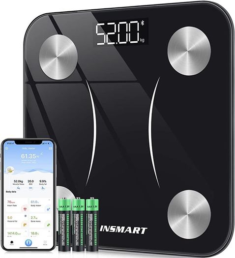 Body Fat Scales, INSMART Smart Digital Bathroom Weight Weighing Scales for Body Composition Analyzer with Smart APP, Body Composition Fitbit Scales for Fitness (FREE SHIPPING)
