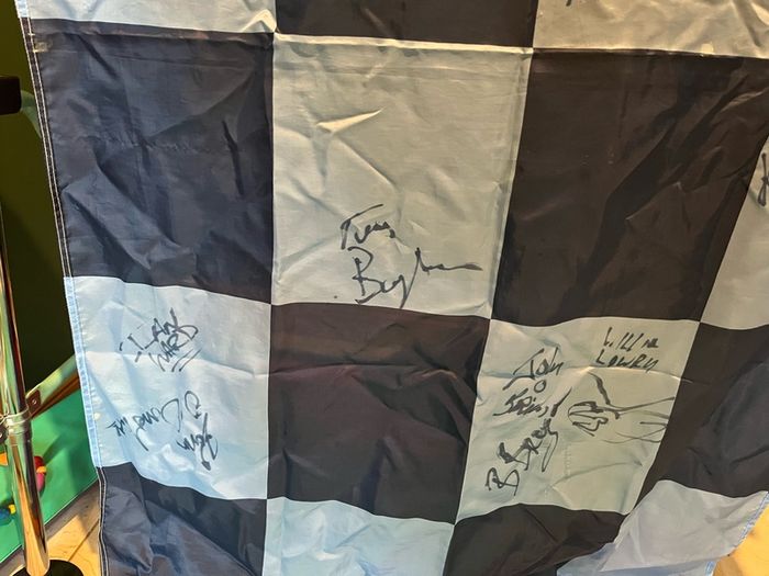 Dublin gaa flag autographed