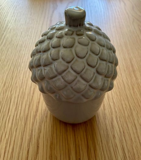 Ceramic acorn ornament