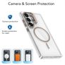 Samsung Galaxy S26 Ultra Bright Color Clear MagSafe Lens Frame Holder Phone Case Image 2