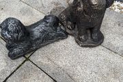 garden Knomes soild concrete.